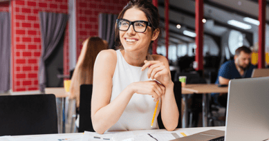 woman-who-is-encouraged-to-learn-English